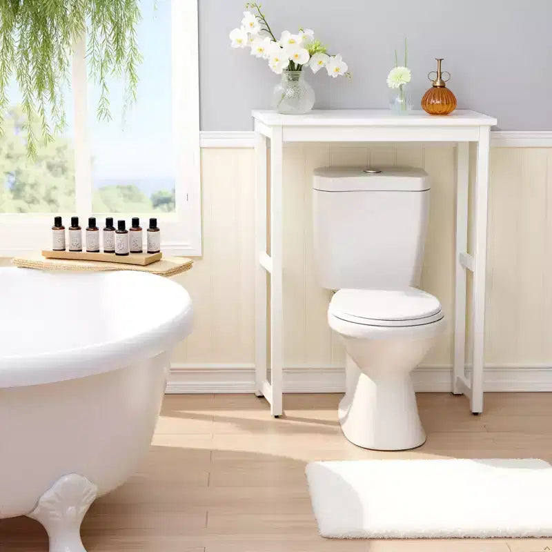 Dorset Over The Toilet Etagere White - Alaterre Furniture