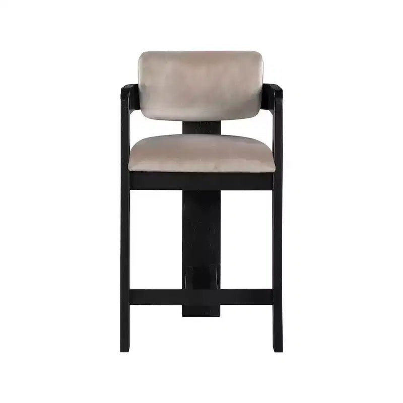 Meridian Furniture Sacha Velvet Bar Stool