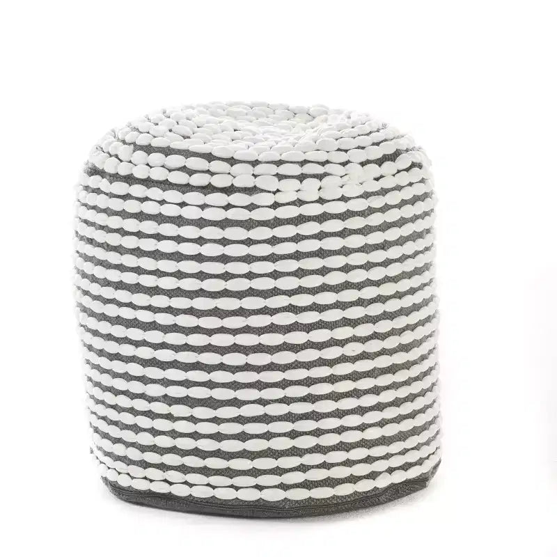 Rococco Round Pouf Ottoman - Christopher Knight Home
