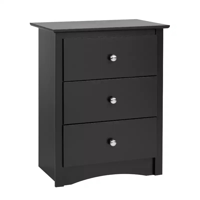 Salt Spring 3 Drawer Tall Nightstand Drifted - Prepac
