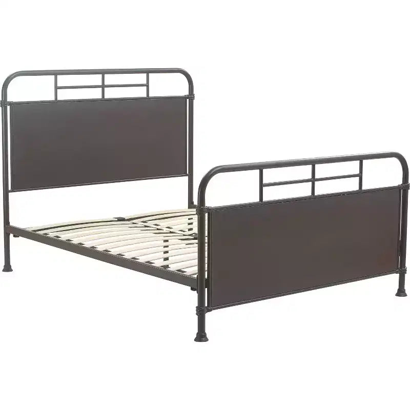 Tavor Industrial Metal Bed - Finch